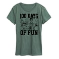 thumbnail image 1 of Peanuts - 100 Days Of Fun - Women's Short Sleeve Graphic T-Shirt, 1 of 7