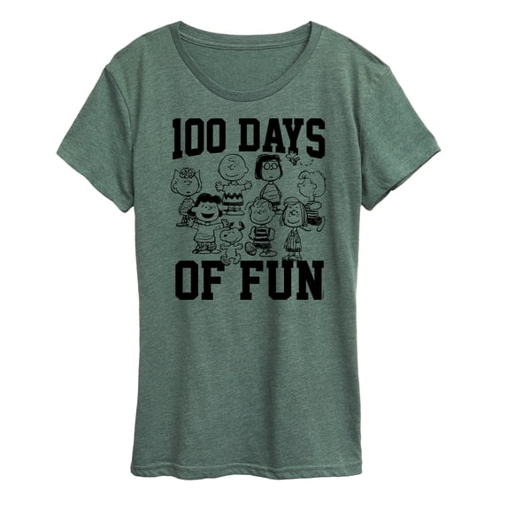 Peanuts - 100 Days Of Fun - Women's Short Sleeve Graphic T-Shirt