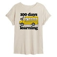 thumbnail image 1 of Peanuts - 100 Days Of Learning - Juniors Ideal Flowy Muscle T-Shirt, 1 of 6
