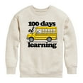 thumbnail image 1 of Peanuts - 100 Days Of Learning - Toddler & Youth Crewneck Fleece Sweatshirt, 1 of 6
