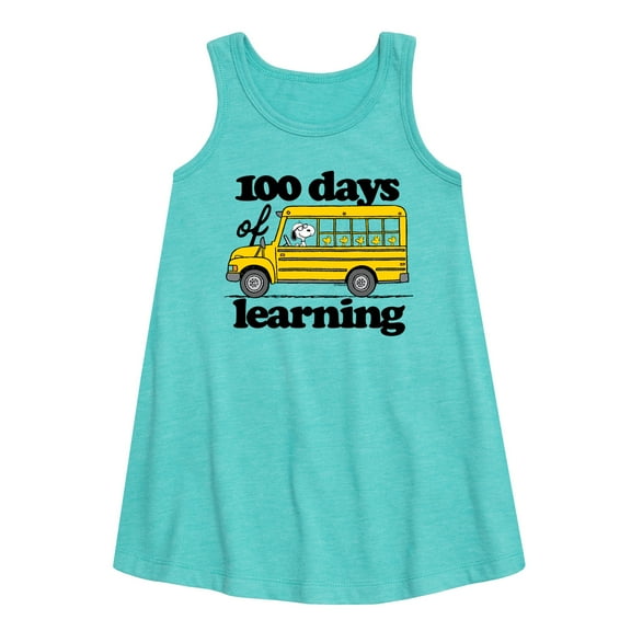 Peanuts - 100 Days Of Learning - Toddler & Youth Girls A-line Dress