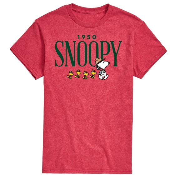 Peanuts - 1950's Camper Snoopy - Men's Short Sleeve Graphic T-Shirt
