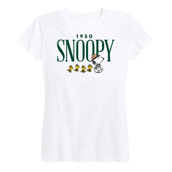 Peanuts - 1950's Camper Snoopy - Women's Short Sleeve Graphic T-Shirt