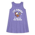 thumbnail image 1 of Peanuts - 1st Grade Is Out Of This World - Toddler and Youth Girls A-line Dress, 1 of 5
