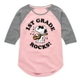thumbnail image 1 of Peanuts - 1st Grade Rocks - Toddler And Youth Girls Raglan Graphic T-Shirt, 1 of 5