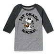thumbnail image 1 of Peanuts - 1st Grade Rocks - Toddler And Youth Raglan Graphic T-Shirt, 1 of 5