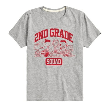 Peanuts - 2nd Grade Squad - Toddler & Youth Short Sleeve Graphic T-Shirt