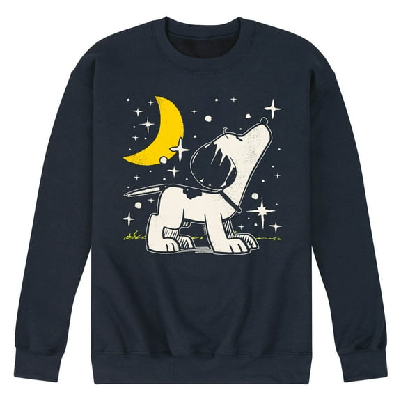 Peanuts - 50s Snoopy Stars - Men's Crew Neck Fleece Pullover