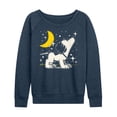 thumbnail image 1 of Peanuts - 50s Snoopy Stars - Women's Lightweight French Terry Long Sleeve Shirt, 1 of 6