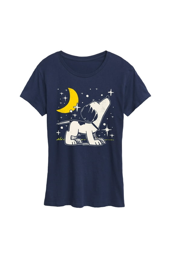 - 50s Snoopy Stars - Women's Short Sleeve Graphic T-Shirt