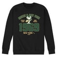 thumbnail image 1 of Peanuts - 70's Retro Snoopy Men's Long Sleeve Fleece Crewneck Sweatshirts, 1 of 6