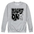 thumbnail image 1 of Peanuts - 70's Retro Snoopy Men's Long Sleeve Fleece Crewneck Sweatshirts, 1 of 6