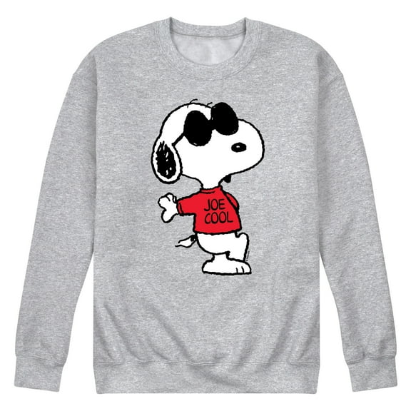 Peanuts - 70's Retro Snoopy Men's Long Sleeve Fleece Crewneck Sweatshirts