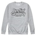 thumbnail image 1 of Peanuts - 70's Retro Snoopy Men's Long Sleeve Fleece Crewneck Sweatshirts, 1 of 6