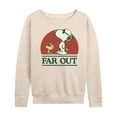 thumbnail image 1 of Peanuts - 70s Snoopy - Women's Lightweight French Terry Long Sleeve Shirt, 1 of 6