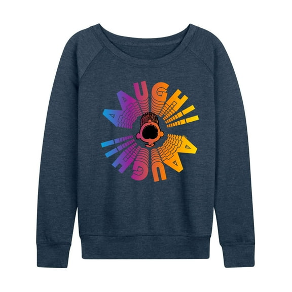 Peanuts - 70s Snoopy - Women's Lightweight French Terry Long Sleeve Shirt