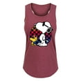 thumbnail image 1 of Peanuts - 70s Snoopy - Women's Racerback Tank Top, 1 of 5