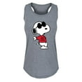 thumbnail image 1 of Peanuts - 70s Snoopy - Women's Racerback Tank Top, 1 of 5