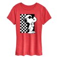 thumbnail image 1 of Peanuts - 70s Snoopy - Women's Short Sleeve Graphic T-Shirts, 1 of 6