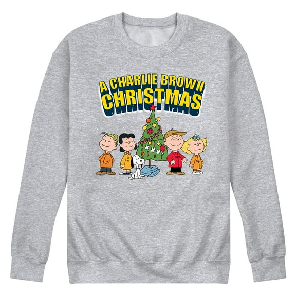 Peanuts - A Charlie Brown Christmas - Men's Crew Neck Fleece Pullover