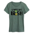 thumbnail image 1 of Peanuts - A Wee Bit Irish - Women's Short Sleeve Graphic T-Shirt, 1 of 6