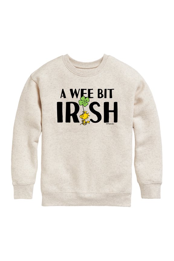 - A Wee Bit Irish - Youth Boys Crew Fleece Sweatshirt