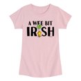 thumbnail image 1 of Peanuts - A Wee Bit Irish - Youth Girls Fitted Short Sleeve T-Shirt, 1 of 5