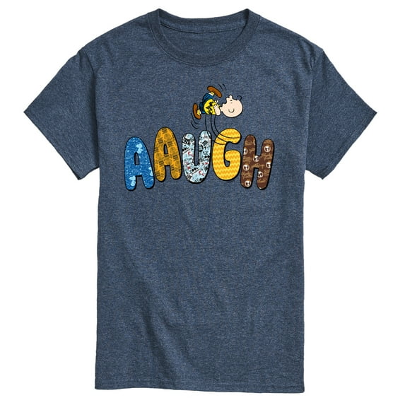 Peanuts - Aaugh Pattern Charlie Brown - Men's Short Sleeve Graphic T-Shirt