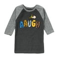 thumbnail image 1 of Peanuts - Aaugh Pattern Charlie Brown - Toddler And Youth Raglan Graphic T-Shirt, 1 of 1