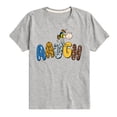 thumbnail image 1 of Peanuts - Aaugh Pattern Charlie Brown - Toddler And Youth Short Sleeve Graphic T-Shirt, 1 of 6