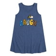 thumbnail image 1 of Peanuts - Aaugh Pattern Charlie Brown - Toddler and Youth Girls A-line Dress, 1 of 6