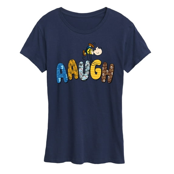 Peanuts - Aaugh Pattern Charlie Brown - Women's Short Sleeve Graphic T-Shirt