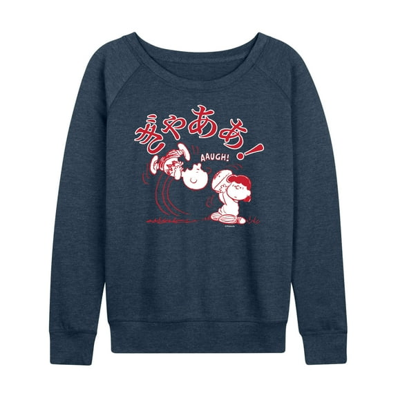 Peanuts - Aaugh - Women's Lightweight French Terry Long Sleeve Shirt