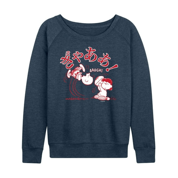 Peanuts - Aaugh - Women's Lightweight French Terry Long Sleeve Shirt