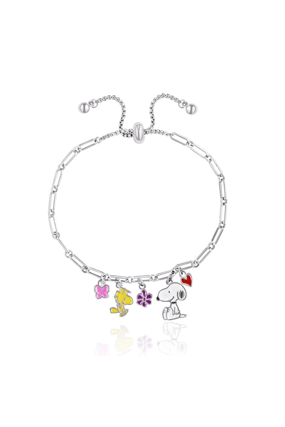 Adjustable Lariat Snoopy Charm Bracelet