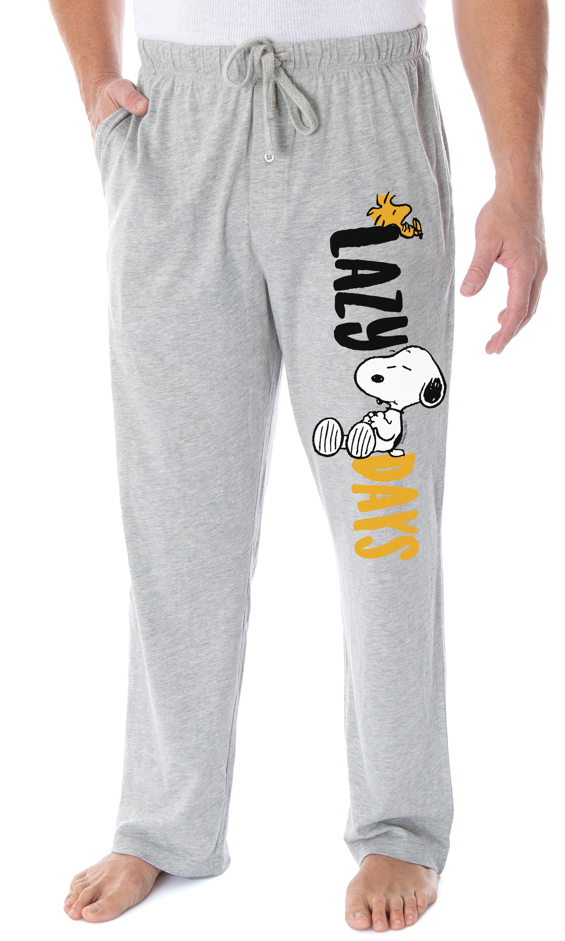 Peanuts Womens' Woodstock Snoopy Characters Friends Sleep Pajama Pants  (XXL) White