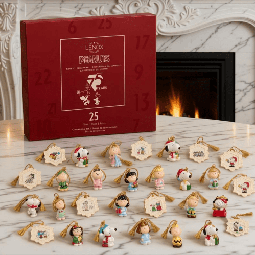 Peanuts Advent Calendar 2026 Special Edition25-Day Christmas Character Ornament Advent Calendar, Holiday Countdown Gift Box with Assorted Ready-to-Hang Mini Tree Decorations