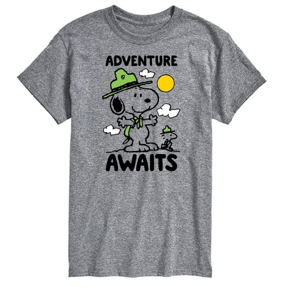 Peanuts - Adventure Awaits - Men's Short Sleeve Graphic T-Shirt