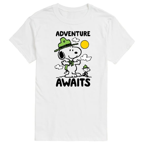 Peanuts - Adventure Awaits - Men's Short Sleeve Graphic T-Shirt