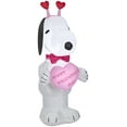 thumbnail image 1 of Peanuts Airblown Inflatable Valentine Snoopy, 3.5 ft Tall, Pink, 1 of 4
