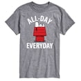 thumbnail image 1 of Peanuts - All Day Everyday - Men's Short Sleeve Graphic T-Shirt, 1 of 5