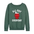 thumbnail image 1 of Peanuts - All Day Everyday - Women's French Terry Long Sleeve Pullover, 1 of 5