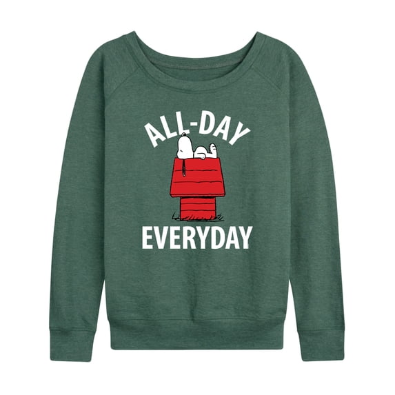 Peanuts - All Day Everyday - Women's French Terry Long Sleeve Pullover