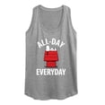 thumbnail image 1 of Peanuts - All Day Everyday - Women's Racerback Graphic Tank, 1 of 5