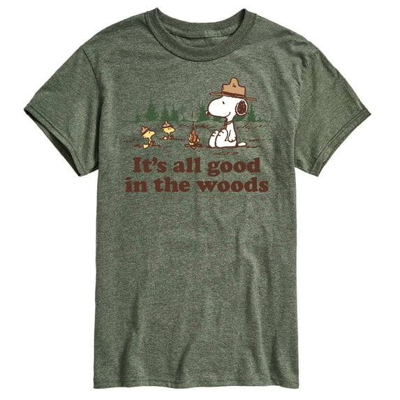 Peanuts - All Good In The Woods - Men's Short Sleeve Graphic T-Shirt