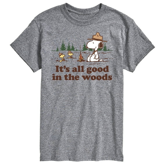 Peanuts - All Good In The Woods - Men's Short Sleeve Graphic T-Shirt