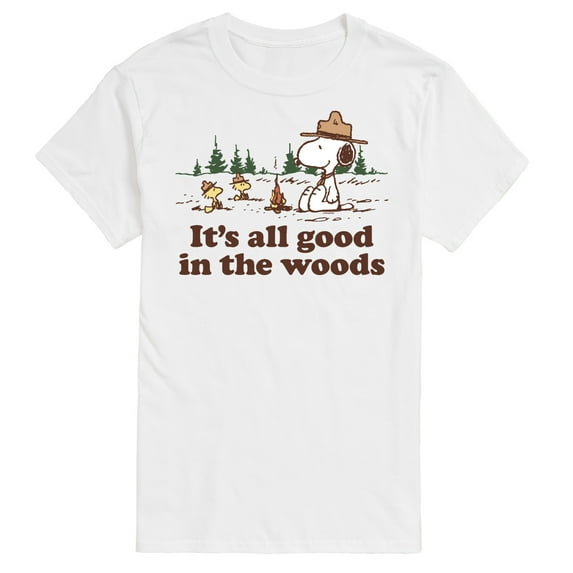 Peanuts - All Good In The Woods - Men's Short Sleeve Graphic T-Shirt