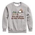 thumbnail image 1 of Peanuts - All Good In The Woods - Toddler & Youth Crewneck Fleece Sweatshirt, 1 of 6