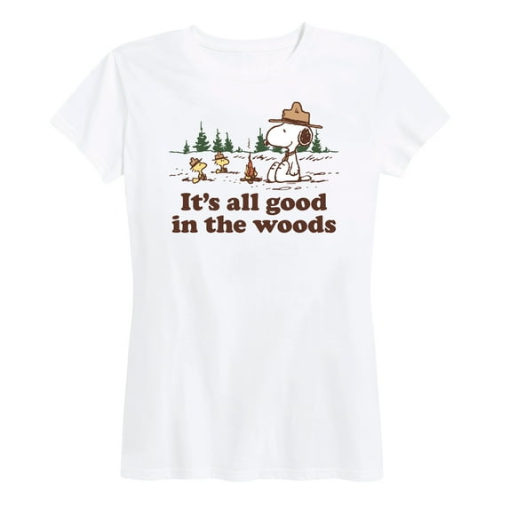 Peanuts - All Goods In The Woods - Women's Short Sleeve Graphic T-Shirt