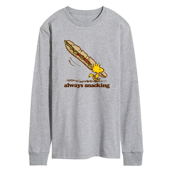 Peanuts - Always Snacking - Men's Long Sleeve T-Shirt